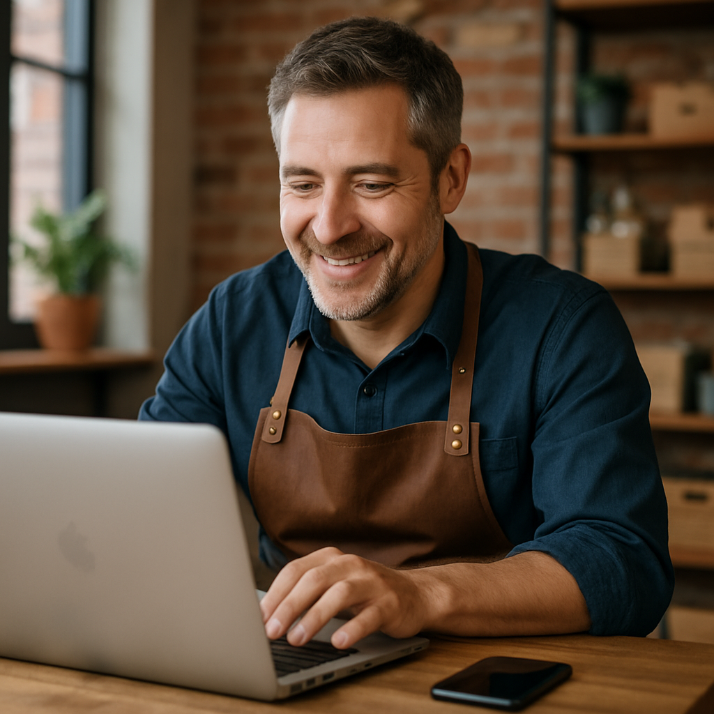 A business owner using the internet-1