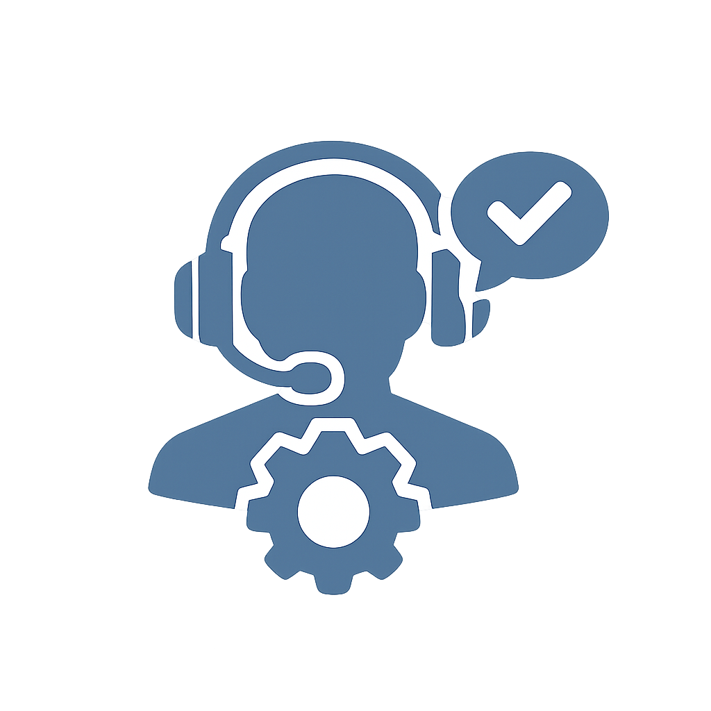 Blue Gray Font Awesome Support Icon