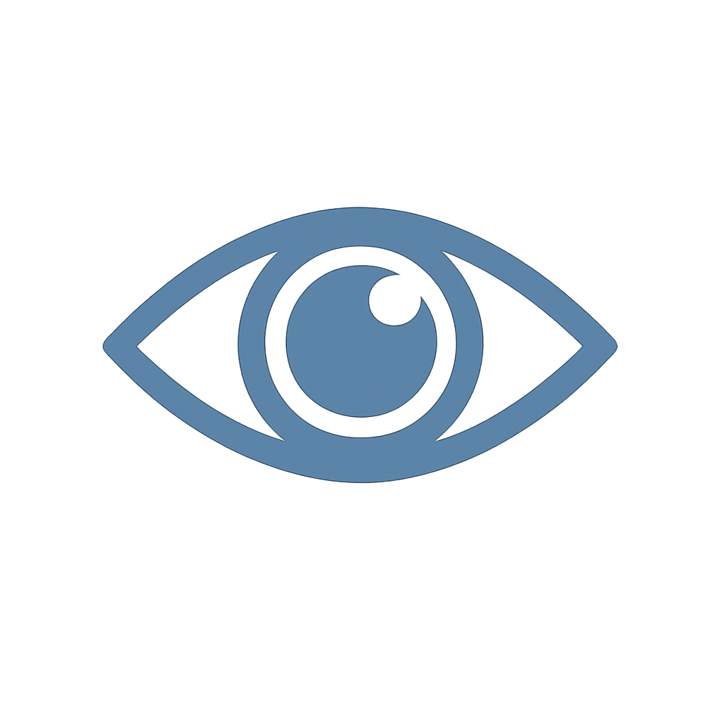 Bluish Gray Eye Icon-2