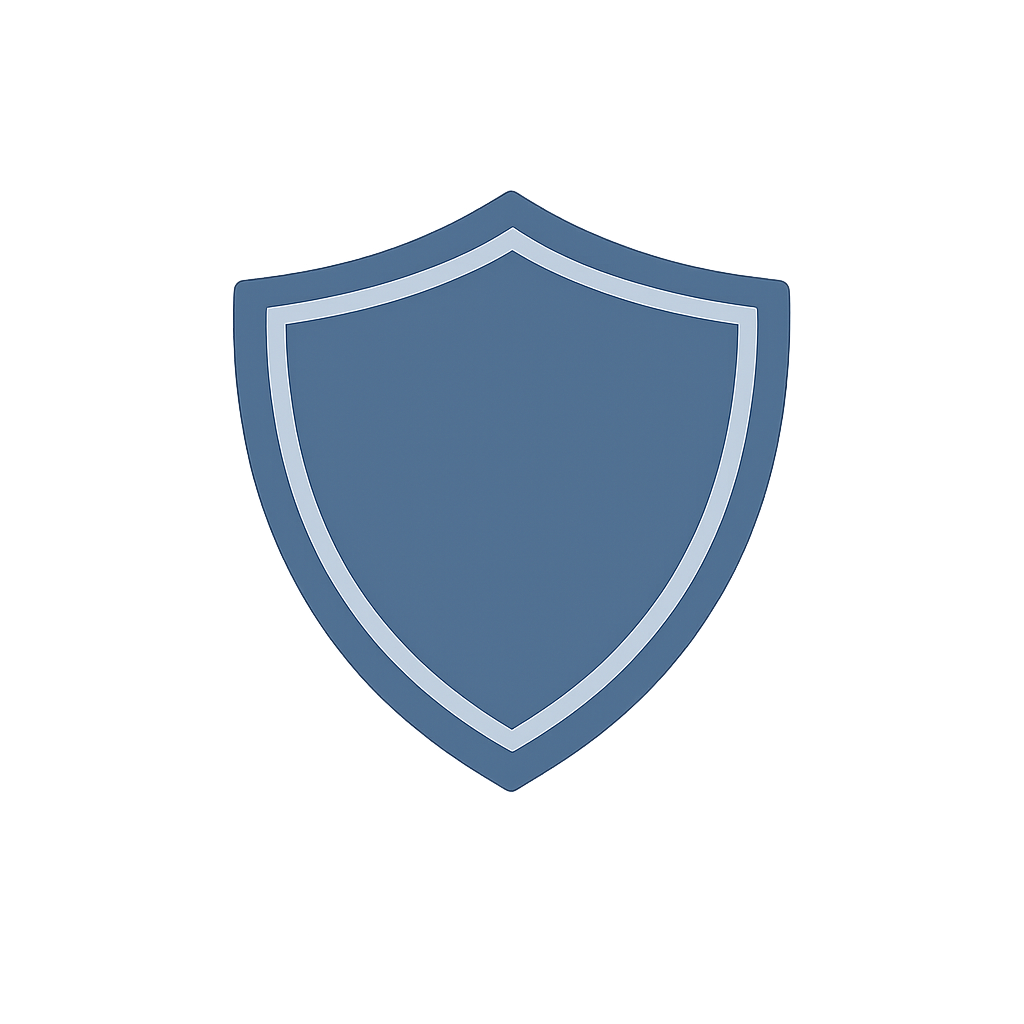 Bluish Gray Shield Icon-2