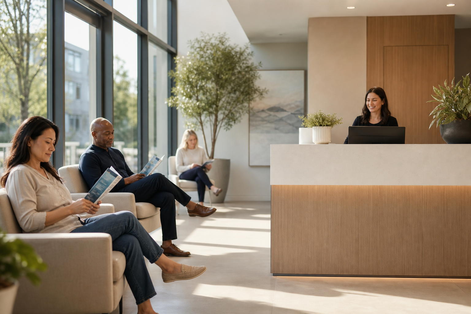 Medical Office Interior with Modern Equipment