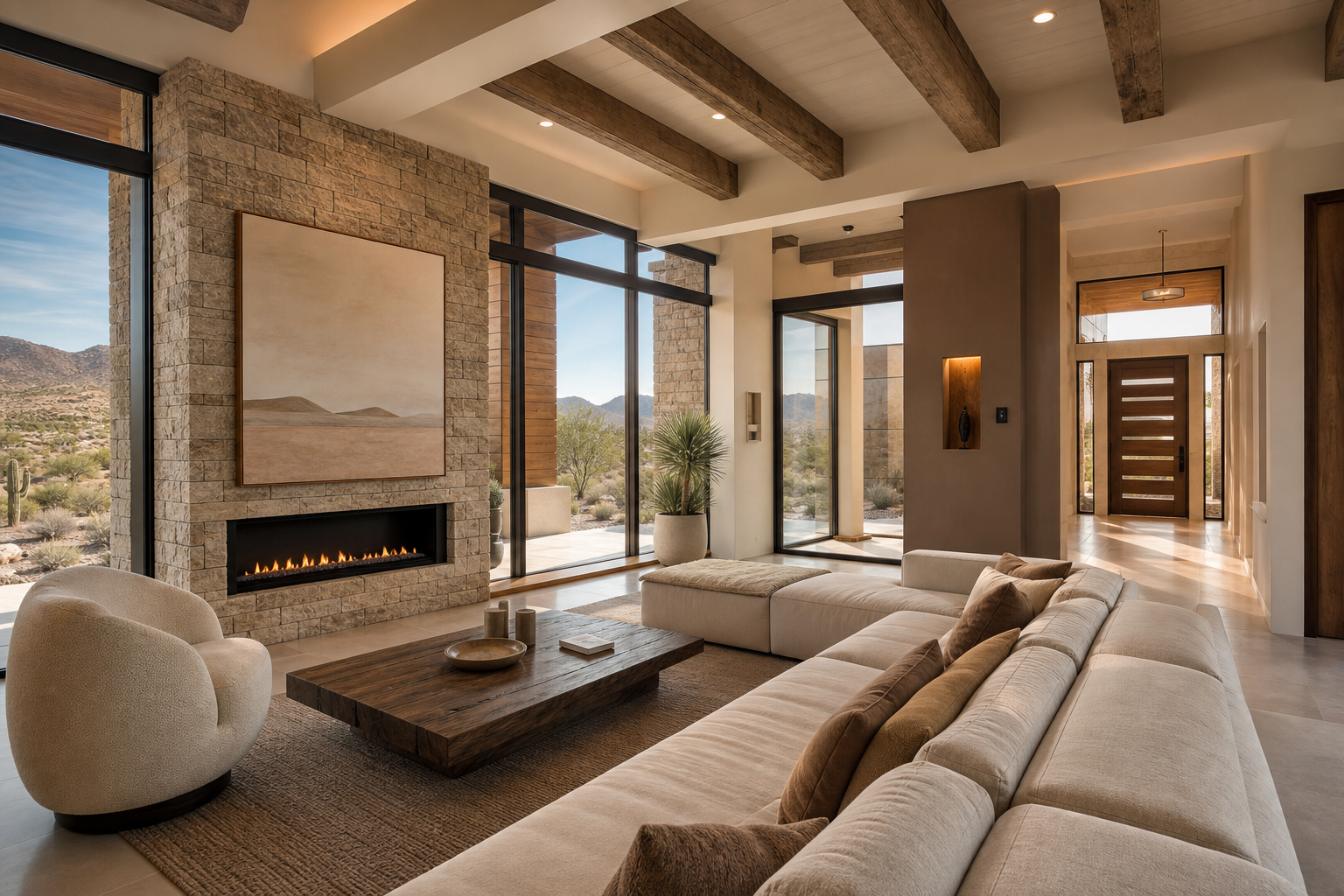 Modern Luxury Home in New Mexico with FloortoCeiling Windows and Smart Integrati