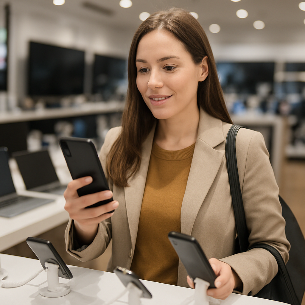 woman technology buyer